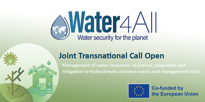 Abierta la primera convocatoria 2022 del Partenariado Cofund “Water4all” de la Unión Europea