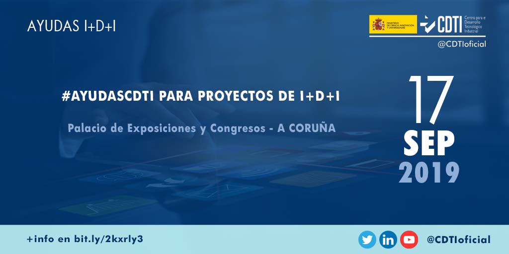 AYUDAS I+D+I | @CDTIoficial presenta las ayudas públicas disponibles para las empresas innovadoras de #Galicia