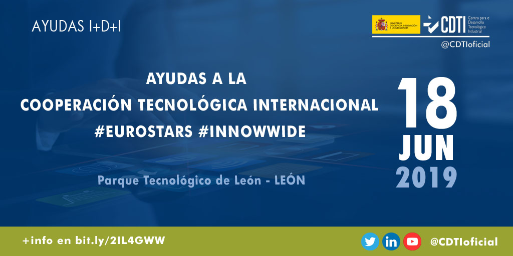 AYUDAS I+D+I | @CDTIoficial presenta las #AyudasCDTI en el ámbito de la cooperación tecnológica internacional