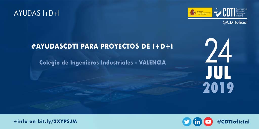 AYUDAS I+D+I | @CDTIoficial presenta las ayudas públicas para proyectos de I+D+I para las empresas valencianas