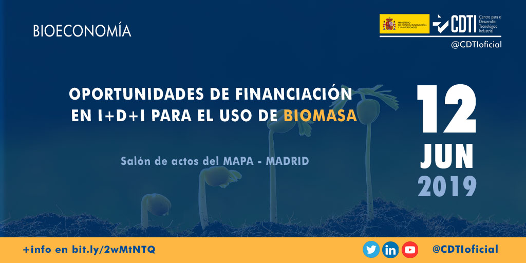 BIOECONOMÍA | @CDTIoficial presenta las ayudas para #empresas en el ámbito de la #bioeconomía para el #desarrollorural