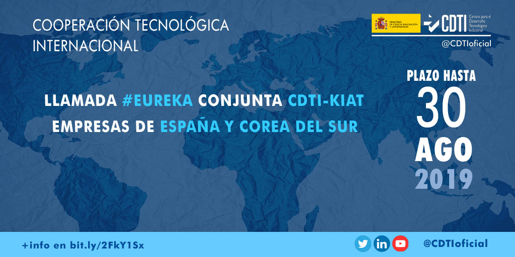 COOPERACIÓN TECNOLÓGICA INTERNACIONAL | @CDTIoficial y @KIATKorea publican la llamada conjunta #EUREKA entre España y Corea del Sur