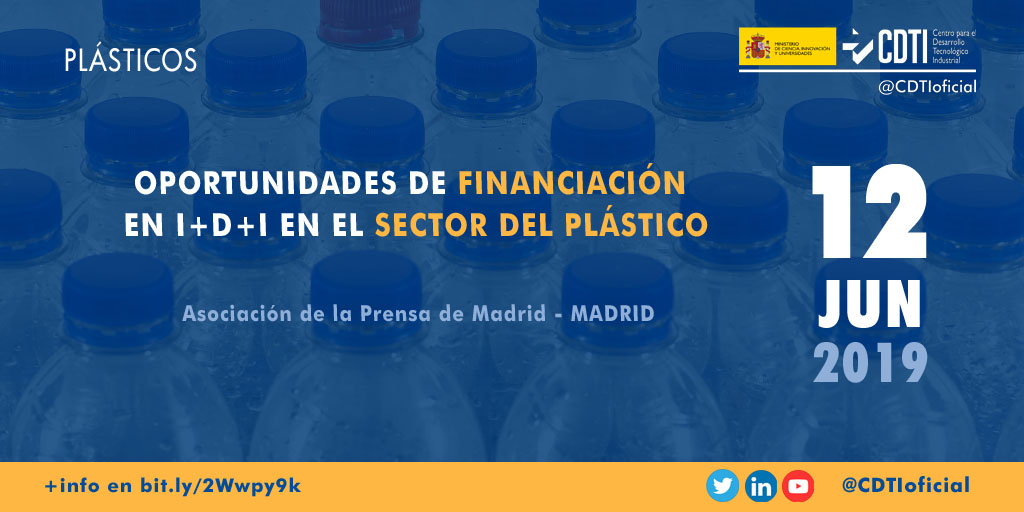 PLÁSTICOS | @CDTIoficial presenta en #Madrid las ayudas a la #innovación en el sector de los #plásticos