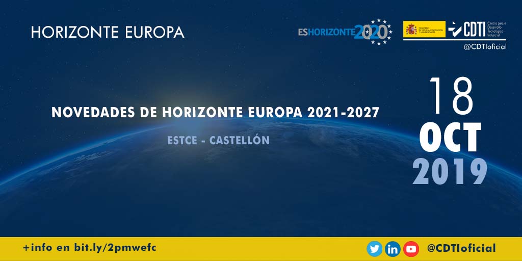 HORIZONTE EUROPA |@CDTIoficial presenta los retos y novedades del programa #HorizonteEuropa en #Castellón