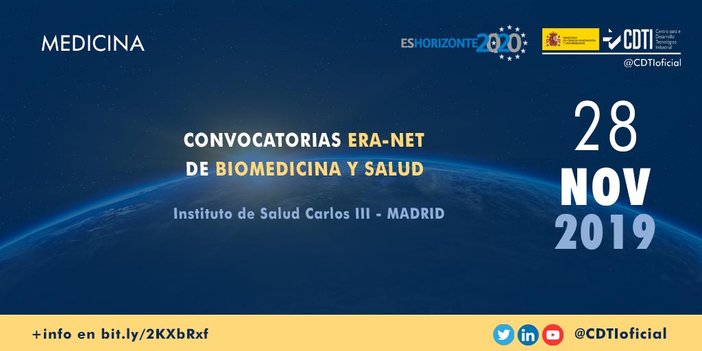 MEDICINA | @CDTIoficial participa en una jornada sobre las convocatorias de ERA-NETs en nanomedicina y medicina personalizada