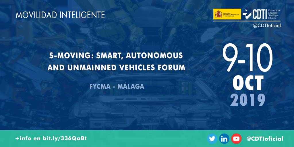 MOVILIDAD INTELIGENTE | @CDTIoficial participa en la segunda edición de S-MOVING Forum en #Málaga