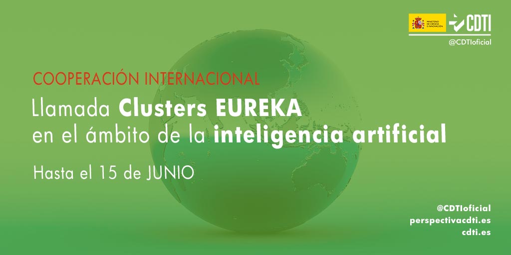 Abierta la llamada conjunta de los Clusters EUREKA en inteligencia artificial para propuestas de cooperación tecnológica entre países