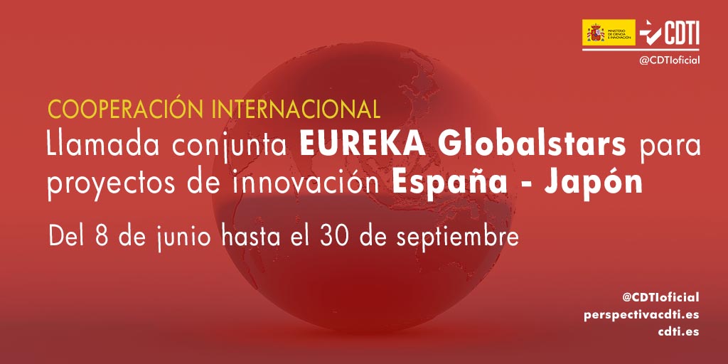 Próxima apertura de la llamada EUREKA Globalstars para proyectos de cooperación tecnológica entre empresas de España y Japón