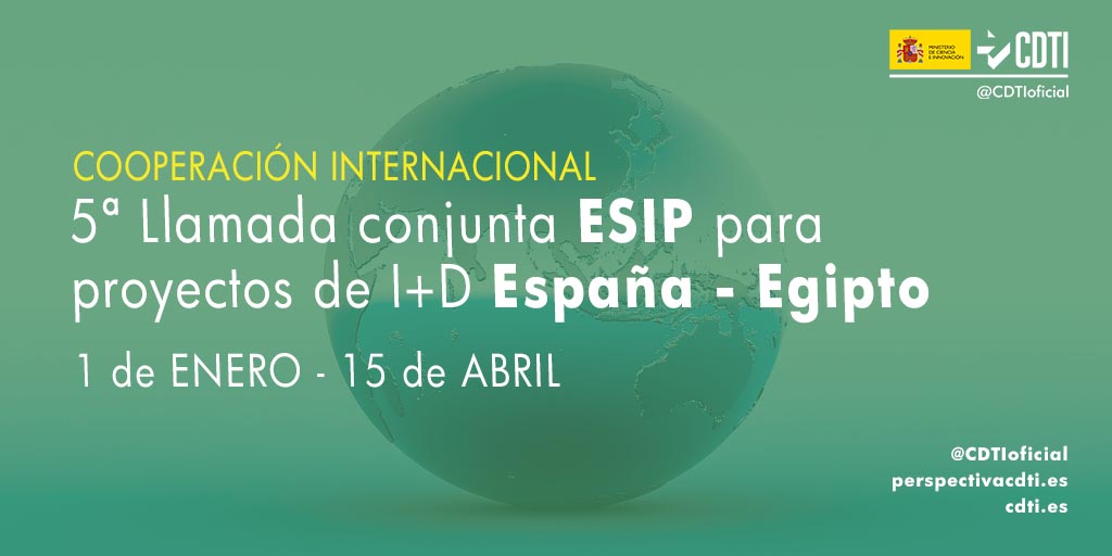 Próxima apertura del plazo de presentación de propuestas a la 5ª llamada bilateral entre España y Egipto