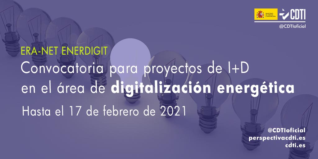 Abierta la primera convocatoria conjunta de la ERA-NET EnerDigit para proyectos de digitalización energética