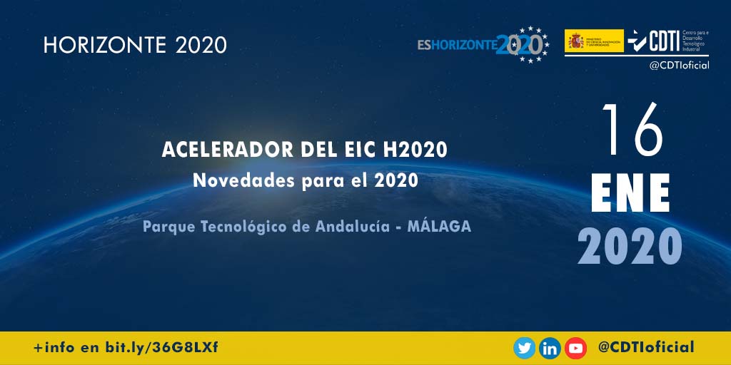 HORIZONTE 2020 | @CDTIoficial presenta las novedades del Programa Acelerador del Consejo Europeo de Innovación en #Málaga