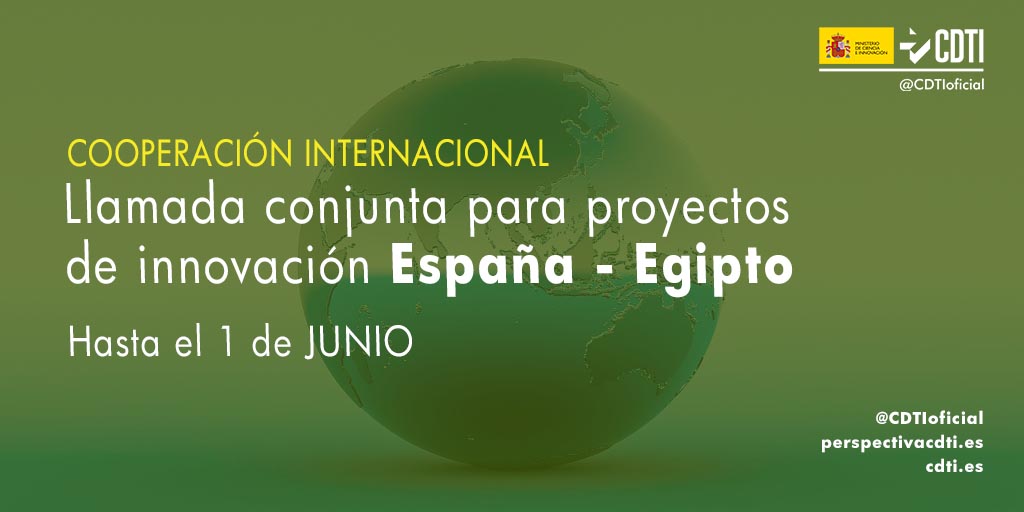 Se amplía hasta el 1 de junio, el plazo de presentación de propuestas a la 4ª llamada bilateral entre España y Egipto