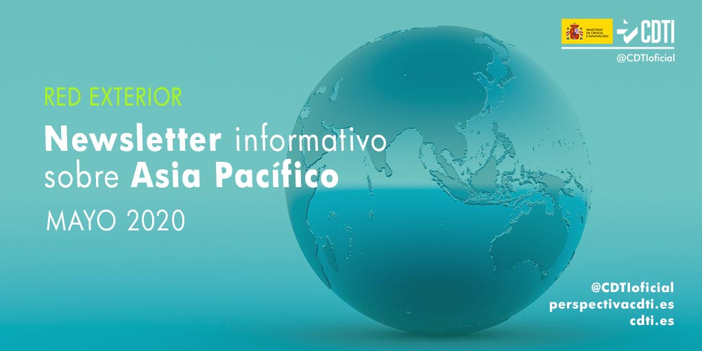 EL CDTI publica una nueva newsletter con noticias sobre innovación y tecnología de Asia Pacífico