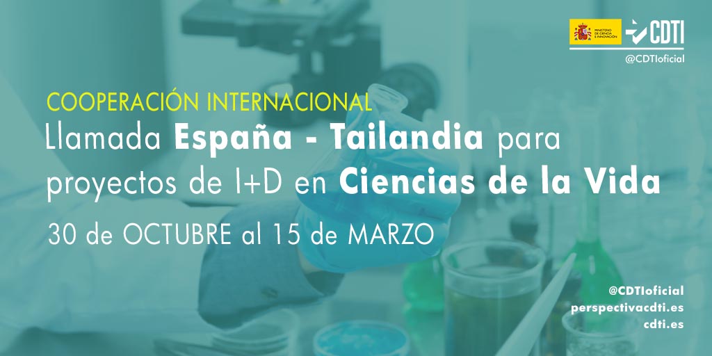 Próxima apertura de la 2ª Llamada España-Tailandia para proyectos bilaterales de I+D en Ciencias de la Vida