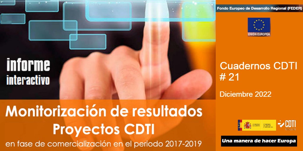 El CDTI Innovación publica los resultados de los proyectos de I+D en fase de comercialización en el periodo 2017-2019