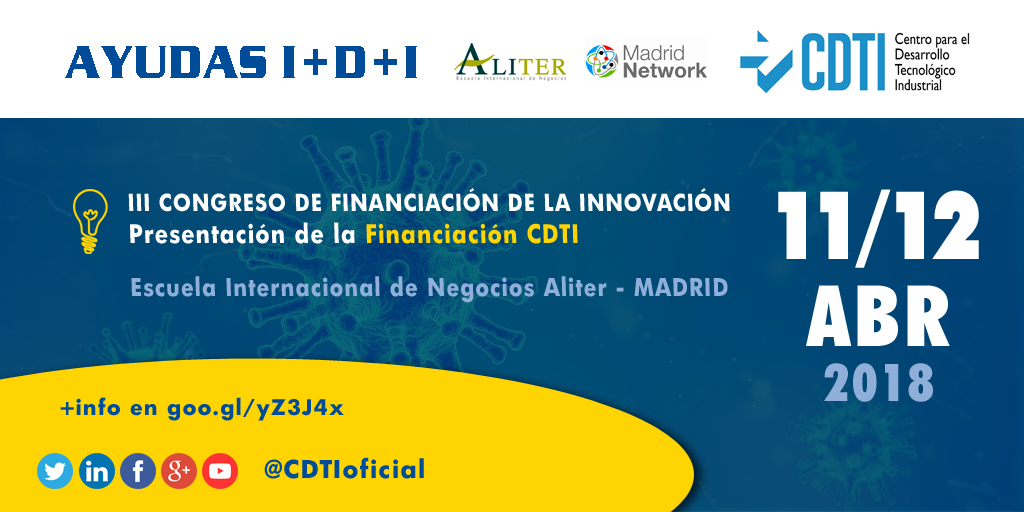 AYUDAS I+D+I | @CDTIoficial participa en el III Congreso de Financiación de la Innovación