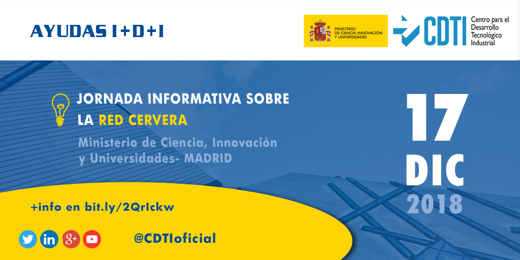 AYUDAS I+D+I | @CDTIoficial lanza la red Cervera para impulsar áreas tecnológicas estratégicas