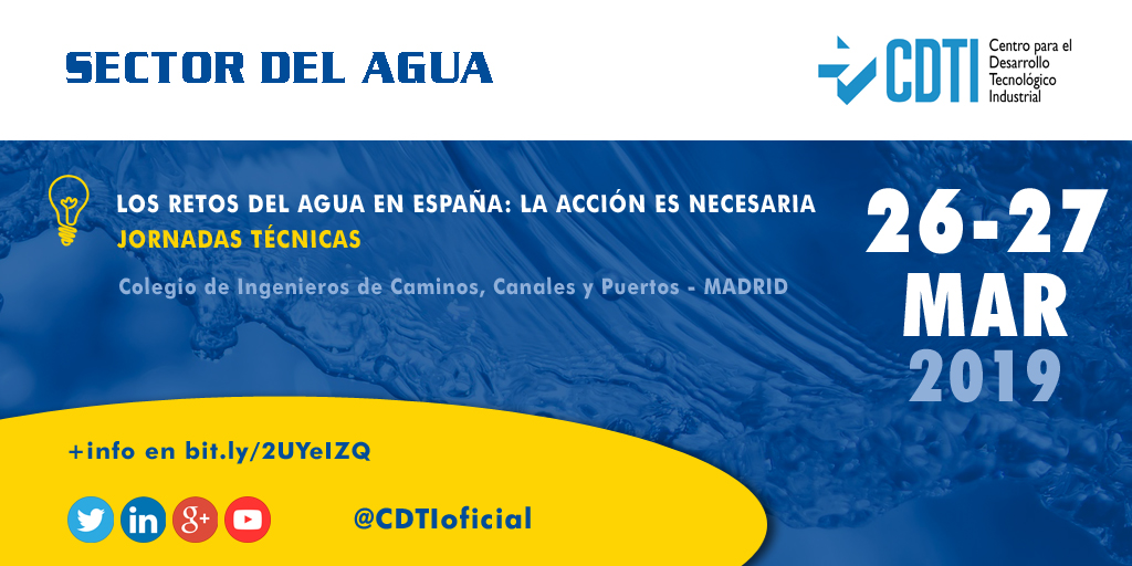 SECTOR DEL AGUA | Hoy comienzan las jornadas "Los retos del agua en España: la acción es necesaria", que se celebran en #Madrid