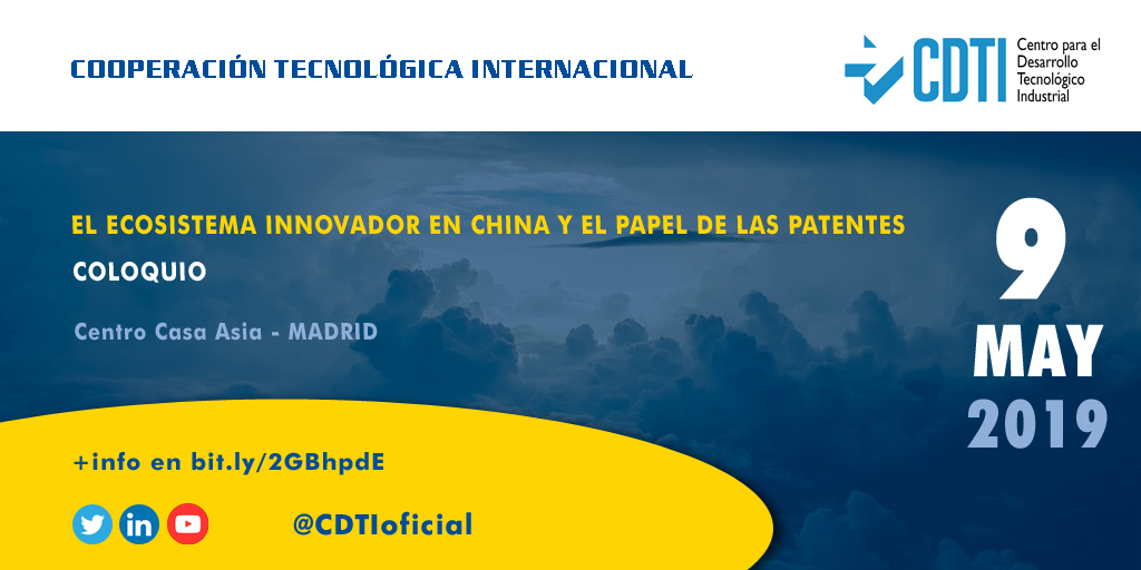 COOPERACIÓN TECNOLÓGICA INTERNACIONAL | @CDTIoficial presenta en #Madrid sus instrumentos para la cooperación con China en el ámbito de la I+D