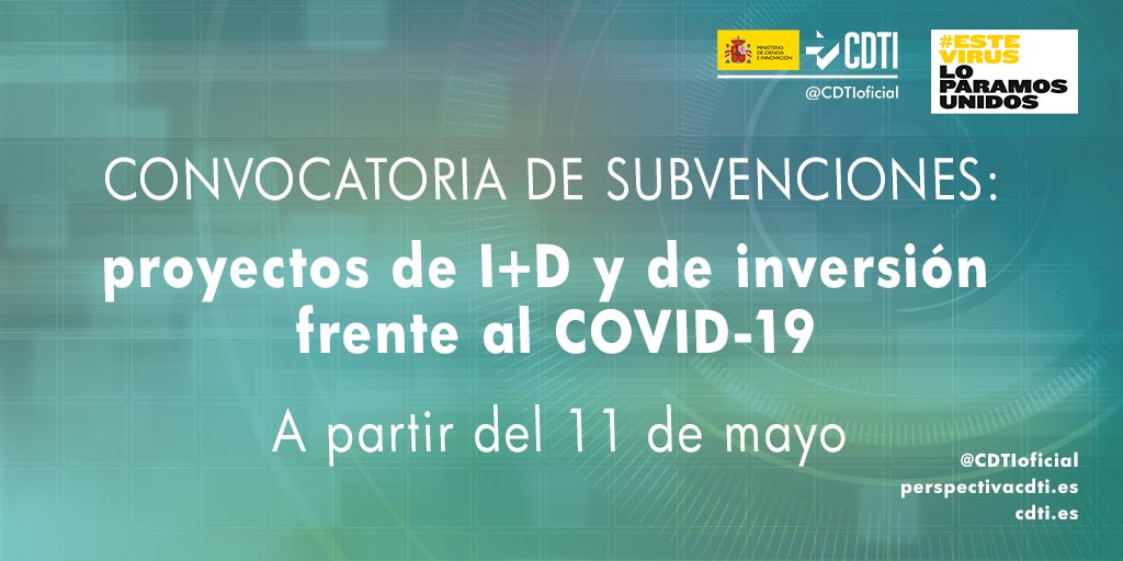 El Ministerio de Ciencia e Innovación lanza una nueva convocatoria de subvenciones para proyectos de I+D y mejora de la producción para la lucha contra la COVID-19