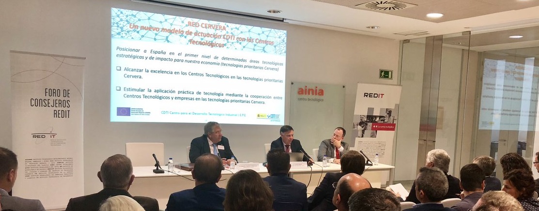 CENTROS TECNOLÓGICOS | @CDTIoficial participa en el Foro de Consejeros #REDIT en #AINIA en Valencia