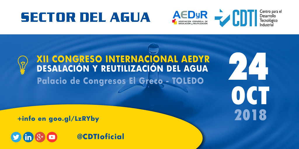 SECTOR DEL AGUA | XII Congreso Internacional AEDYR sobre desalación y reutilización del agua