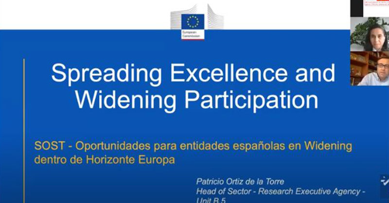 La oficina SOST del CDTI celebra una sesión informativa sobre “Oportunidades para entidades españolas en Widening dentro de Horizonte Europa”