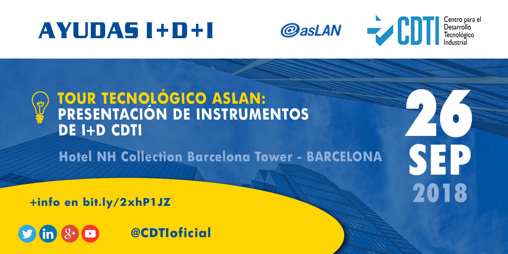 AYUDAS I+D+I | Tour tecnológico Aslan: presentación de #AyudasCDTI