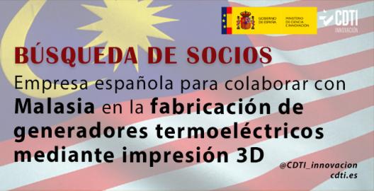 Banner búsqueda MALASIA generadores termoeléctricos