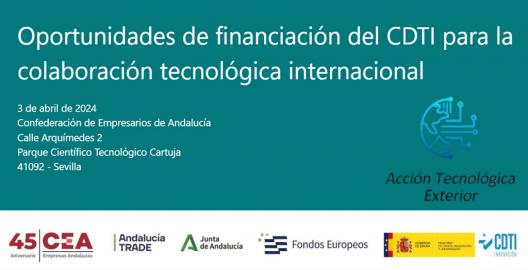 Jornada Oportunidades de financiación -Colaboración tecnológica internacional