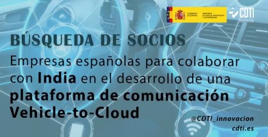 Búsqueda socios India Vehicle-to-Cloud