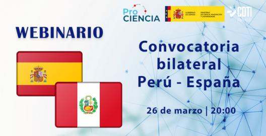 Webinario convocatoria bilateral Perú España