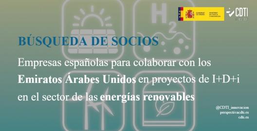 Búsqueda de empresas españolas para colaborar con la Universidad de Sharjah en varios proyectos tecnológicos en el sector de las energías renovables