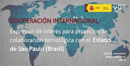 El CDTI Innovación publica una Llamada de Expresiones de Interés para promover la cooperación tecnológica con Brasil